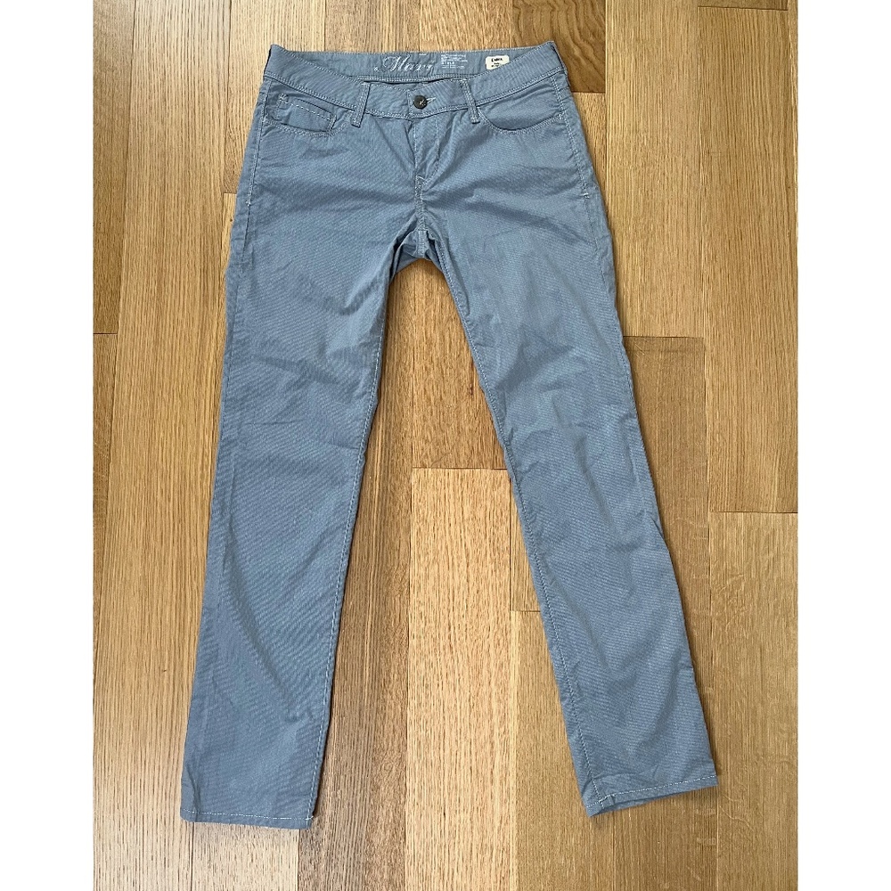 Mavi EMMA Lightweight Grey Fine Pinstripe Casual Cotton Pants